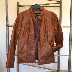 Guess Women’s Faux Leather Moto Jacket size L